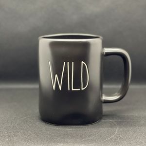 Rae dunn black "wild" mug
